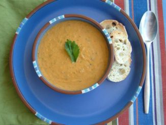 Sweet Pepper and Heirloom Tomato Gazpacho