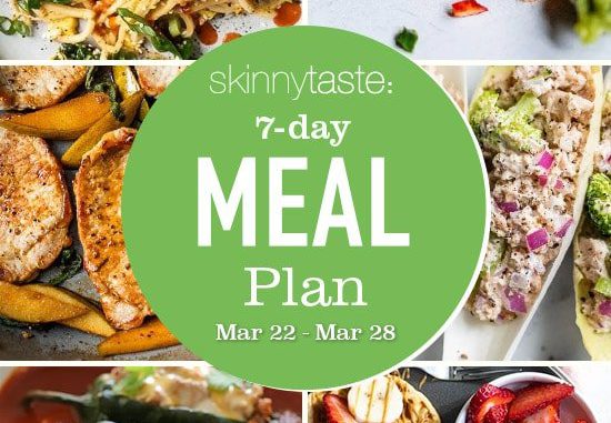 7 Day Healthy Meal Plan (March 29-April 4)
