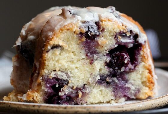 Sour Cream Blueberry Bundt Cake
