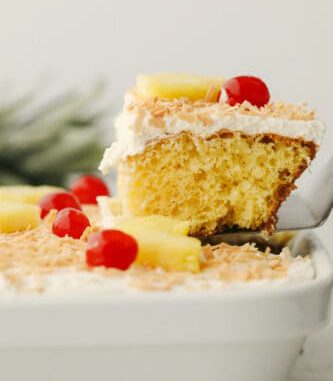 Pina Colada Poke Cake