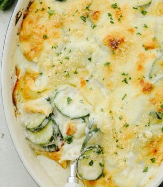 Incredible Parmesan Zucchini Gratin (Zucchini Casserole)