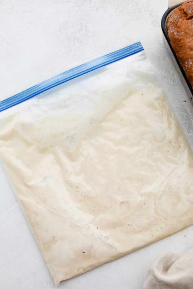 Amish Friendship Bread is the gift that keeps on giving! This simple starter yields sweet, delicious bread every time! A bag of healthy Amish Friendship Bread starter.