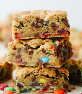 M&M Cookie Bars