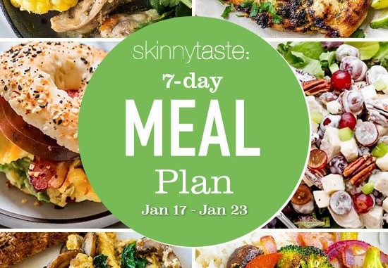 7 Day Healthy Meal Plan (Jan 17-23)