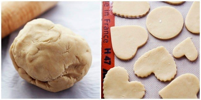 You cannot beat homemade sugar cookies with a crisp edge and a soft center. These are the BEST! Topped with my favorite cream cheese frosting and sprinkles, these sugar cookies are a tried and true favorite. Sugare cookie dough rolled in a ball.