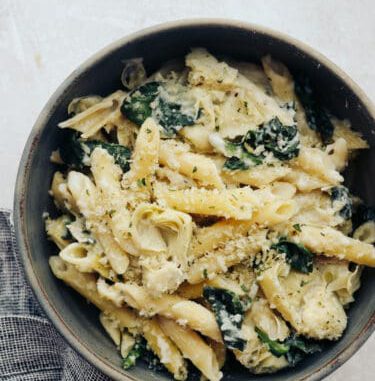 Spinach Artichoke Pasta