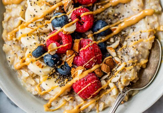 Peanut Butter Breakfast Oatmeal Bowl
