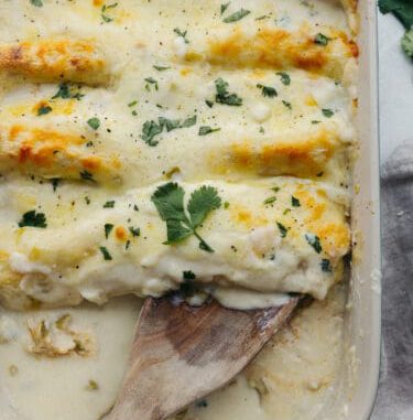White Chicken Enchiladas