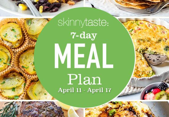 7 Day Healthy Meal Plan (April 11-17)