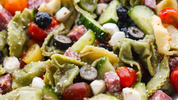Easy Italian Tortellini Pasta Salad
