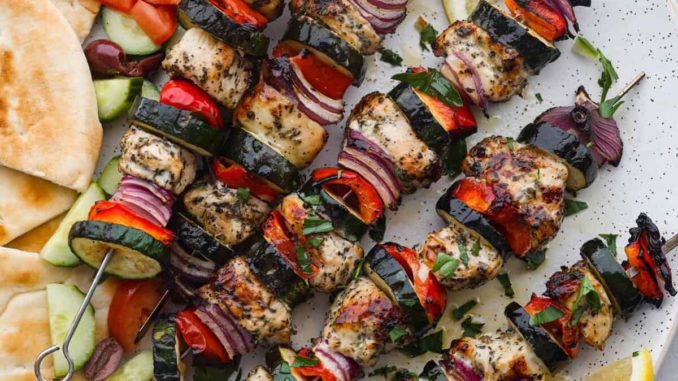 Greek Chicken Kabobs